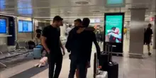 Strefezza al Palermo: le immagini dell'arrivo a Milano