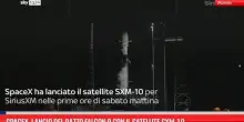 SpaceX, lancio del razzo Falcon 9 con il satellite SXM-10