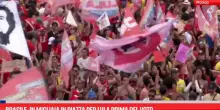 Brasile, in migliaia in piazza per Lula prima del voto
