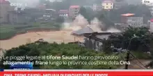 Cina, tifone Saudel: migliaia di evacuati per le piogge