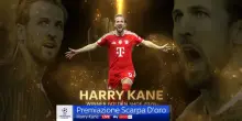 Kane vince la Scarpa d'Oro: premiazione e selfie con Toni