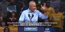 Obama in Ohio e Michigan: incompetenza di Trump &egrave; storica