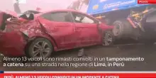 Perù, almeno 13 veicoli coinvolti in un incidente a catena
