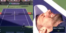Scambio infinito con Majchrzak, Djokovic a terra stremato! VIDEO