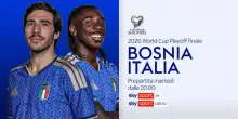 Bosnia-Italia, finale dei playoff: pre e post partita su Sky