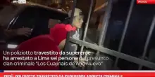 Perù, poliziotto travestito da supereroe arresta criminali
