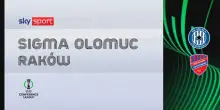 Sigma Olomouc-Rakow 1-1: gol e highlights