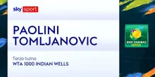 Paolini-Tomljanovic: highlights Wta Indian Wells