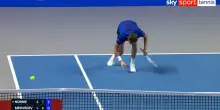 Atp Vienna, la reazione di Medvedev dopo il punto perso