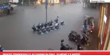 Piogge torrenziali e alluvioni in Cina, almeno 12 morti