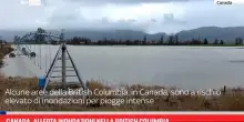 Canada, allerta inondazioni nella British Columbia
