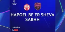 Hapoel Beer Sheva-Sabah Baku 2-1: gol e highlights Champions