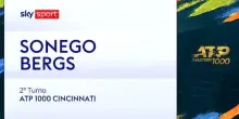 Sonego-Bergs: highlights Atp Cincinnati