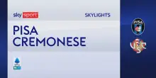 Pisa-Cremonese 1-0: gol e highlights