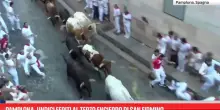 Pamplona, cinque feriti al terzo encierro di San Firmino