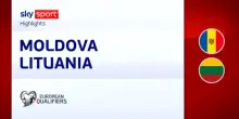 Moldova-Lituania 0-2: gol e highlights
