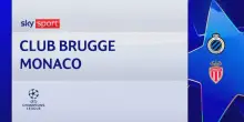 Bruges-Monaco 4-1: gol e highlights Champions
