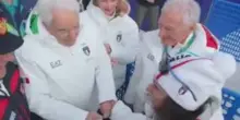 Mattarella saluta Federica Brignone dopo l'oro nel Super G