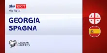 Georgia-Spagna 0-4: gol e highlights
