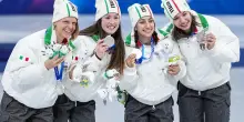Olimpiadi, argento per le azzurre della staffetta dello short track