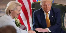 Trump a von der Leyen: 'Ue rispetti intese entro 4 luglio o pi&ugrave; dazi '