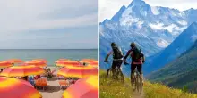 Vacanze estate 2025, spiagge vuote e boom di turisti in montagna