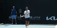 Djokovic in campo: allenamento per la sfida a Maestrelli