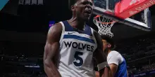 Ant trascina i T'Wolves dal -19 alla vittoria in gara-2: 30 punti e 10 rimbalzi