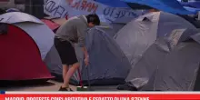 Madrid, proteste crisi abitativa e sfratto di una 87enne