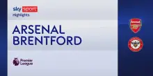 Arsenal-Brentford 2-0: gol e highlights