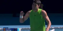 Australian Open, i migliori colpi di Alcaraz-Hanfmann