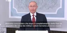Putin: 'Pronti al terzo round di negoziati'