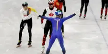 Olimpiadi, oro Italia nello short track: le foto dell'esultanza