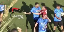 Arbitro colpito da un mattone durante una partita a Ischia: 12 denunce