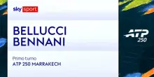 Bellucci-Bennani: highlights Atp Marrakech
