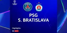 PSG-Slovan Bratislava 6-1: il video dei gol