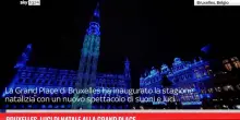 Bruxelles, luci di Natale alla Grand Place