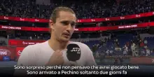 Zverev: 'Non pensavo di giocare cos&igrave; bene'