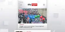 I titoli di Sky TG24 del 1&deg; maggio 2026 - edizione h.13