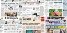 Le prime pagine dei quotidiani di oggi 14 febbraio: la rassegna stampa
