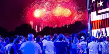 4 luglio, spettacolo nei cieli di Washington dopo il discorso di Trump