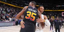 Durant e la possibile reunion con Westbrook: 'Sarebbe fantastico, Russ è una leggenda'