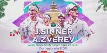 Sinner-Zverev, la finale di Wimbledon LIVE domenica su Sky
