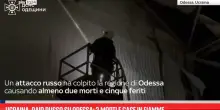 Ucraina, raid russo su Odessa: 2 morti e case in fiamme
