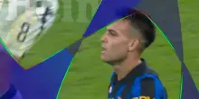 Inter-Bruges, il gol di Lautaro dopo il tacco di Dimarco