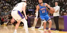 Ajay Mitchell &egrave; un fattore: 24 punti e 10 assist in gara-3, i Lakers vanno ko