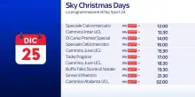 Sky Christmas day, la programmazione su Sky Sport24