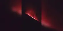 Stromboli, nuova colata lavica lungo la Sciara del Fuoco