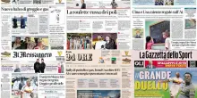 Le prime pagine dei quotidiani del 15 settembre: la rassegna stampa