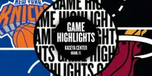 NBA Highlights: Miami-New York 115-113